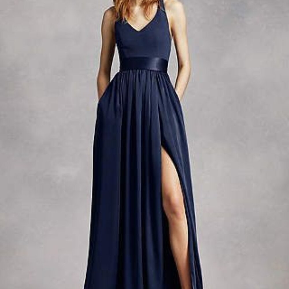 Vera Wang Navy Maxi Dress